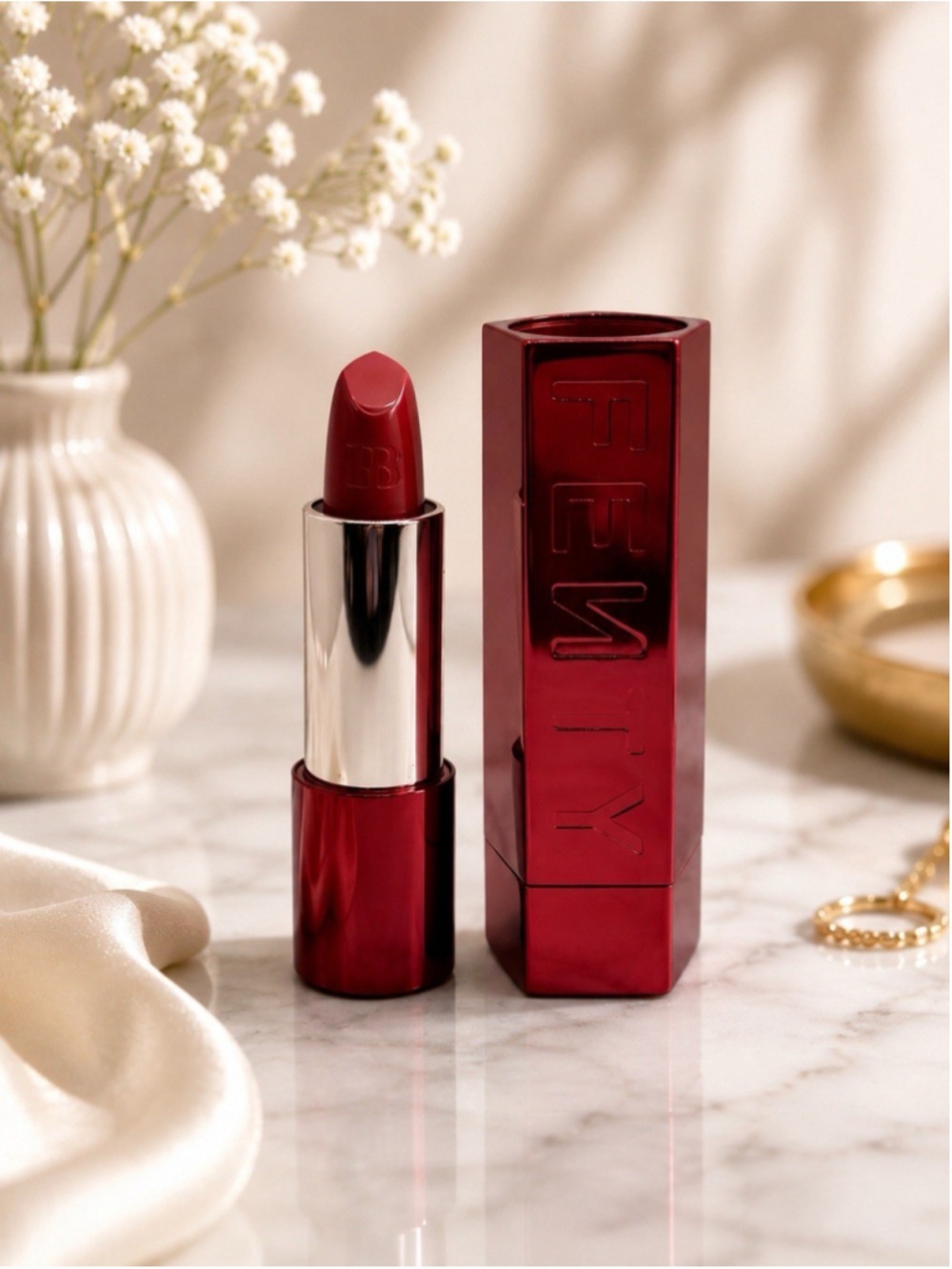 Fenty Beauty Icon Semi Matte Refillable Lipstick Kissin Kutie 15